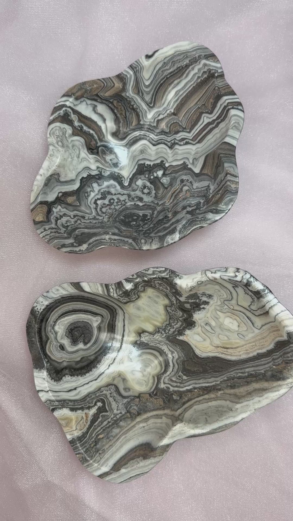 Black Oynx and Calcite Bowl