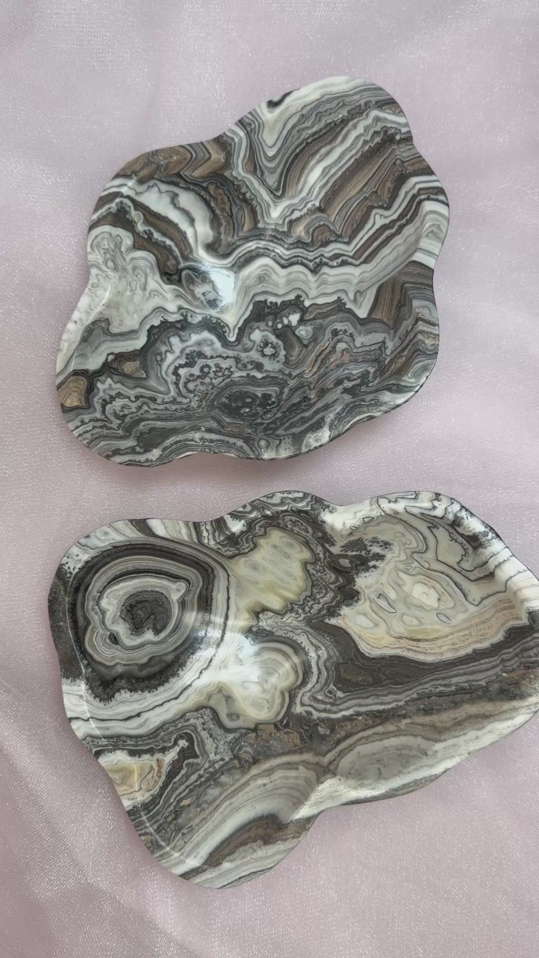 Black Oynx and Calcite Bowl