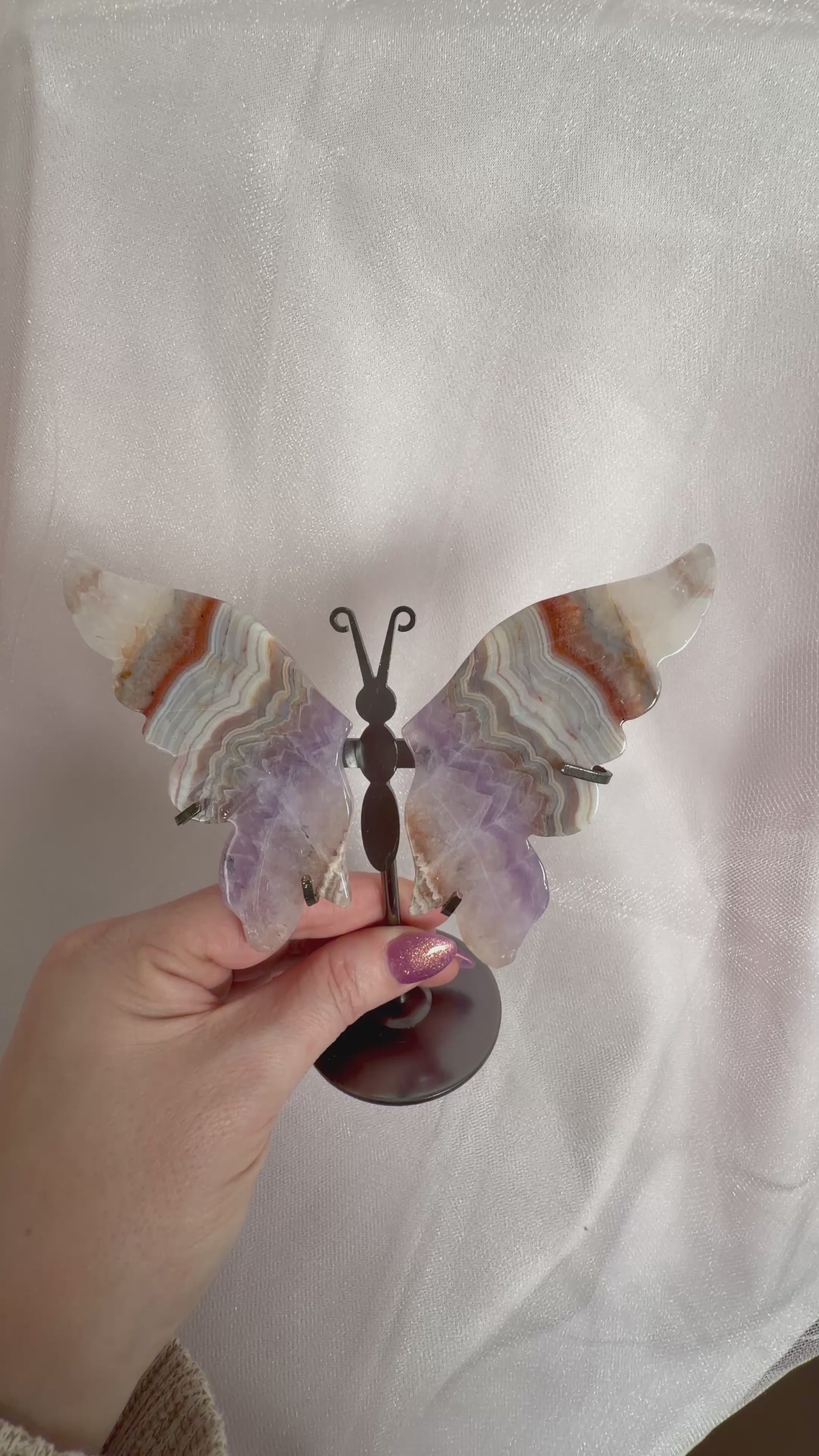 Lace Amethyst Butterfly 77A