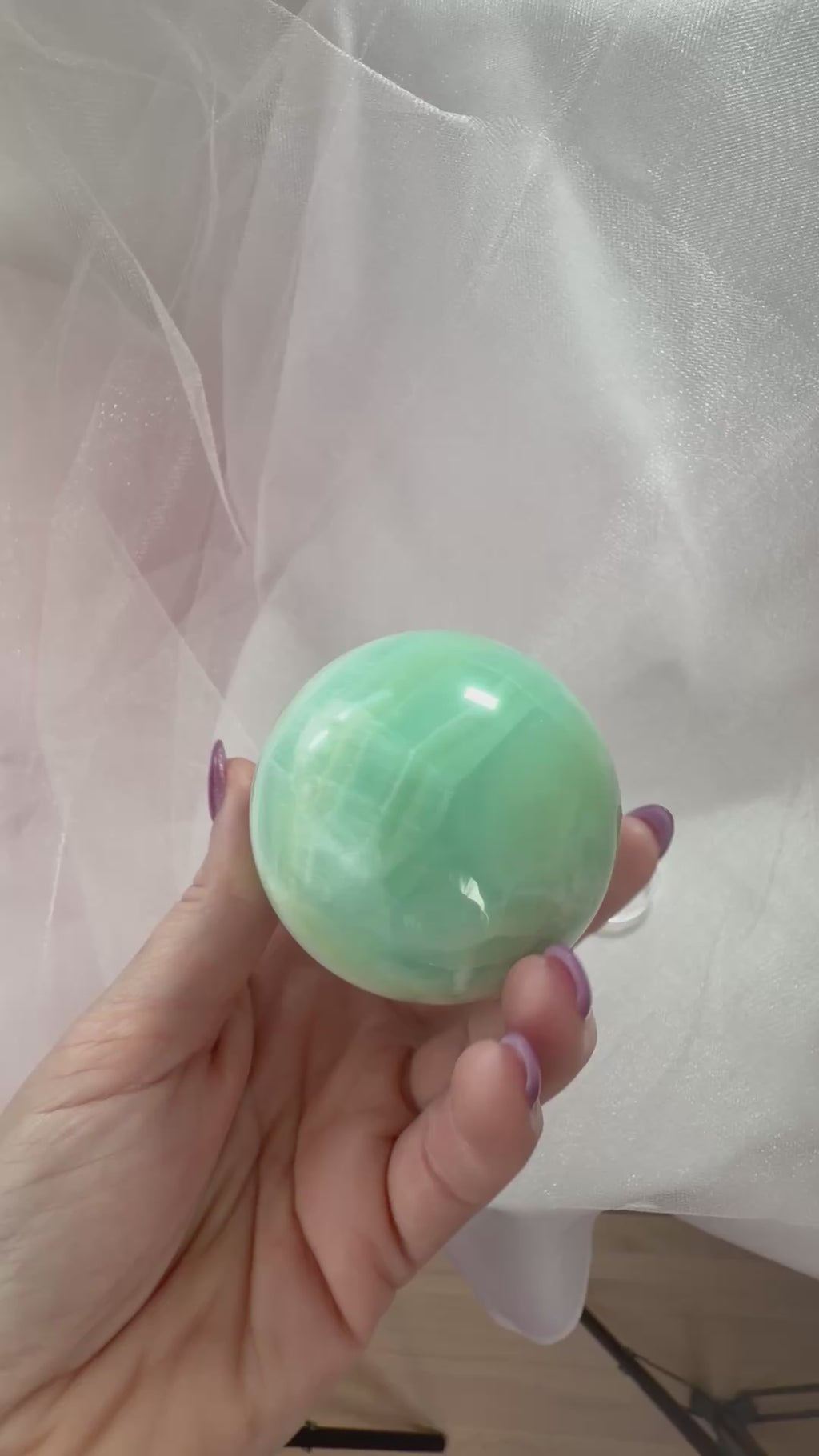 Pistachio Calcite Sphere