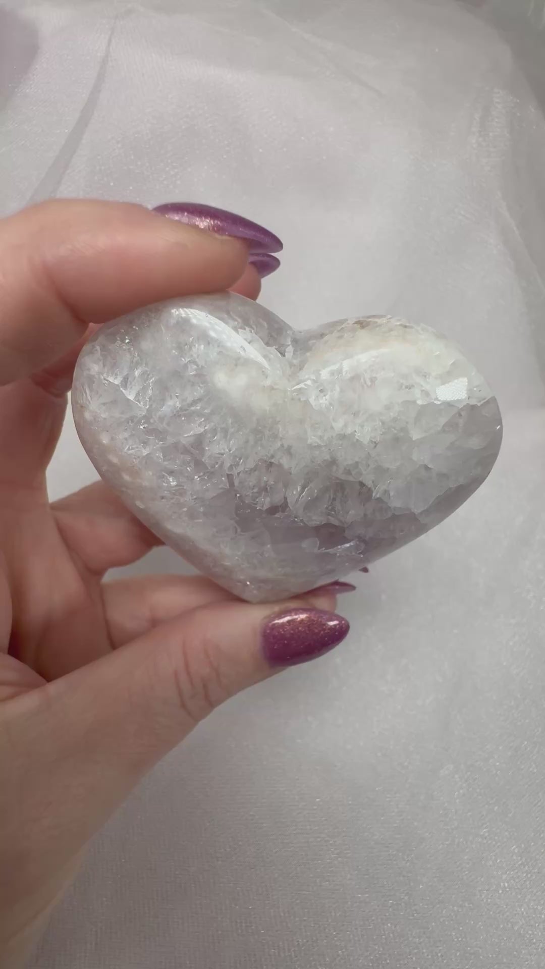 Flower Amethyst Heart