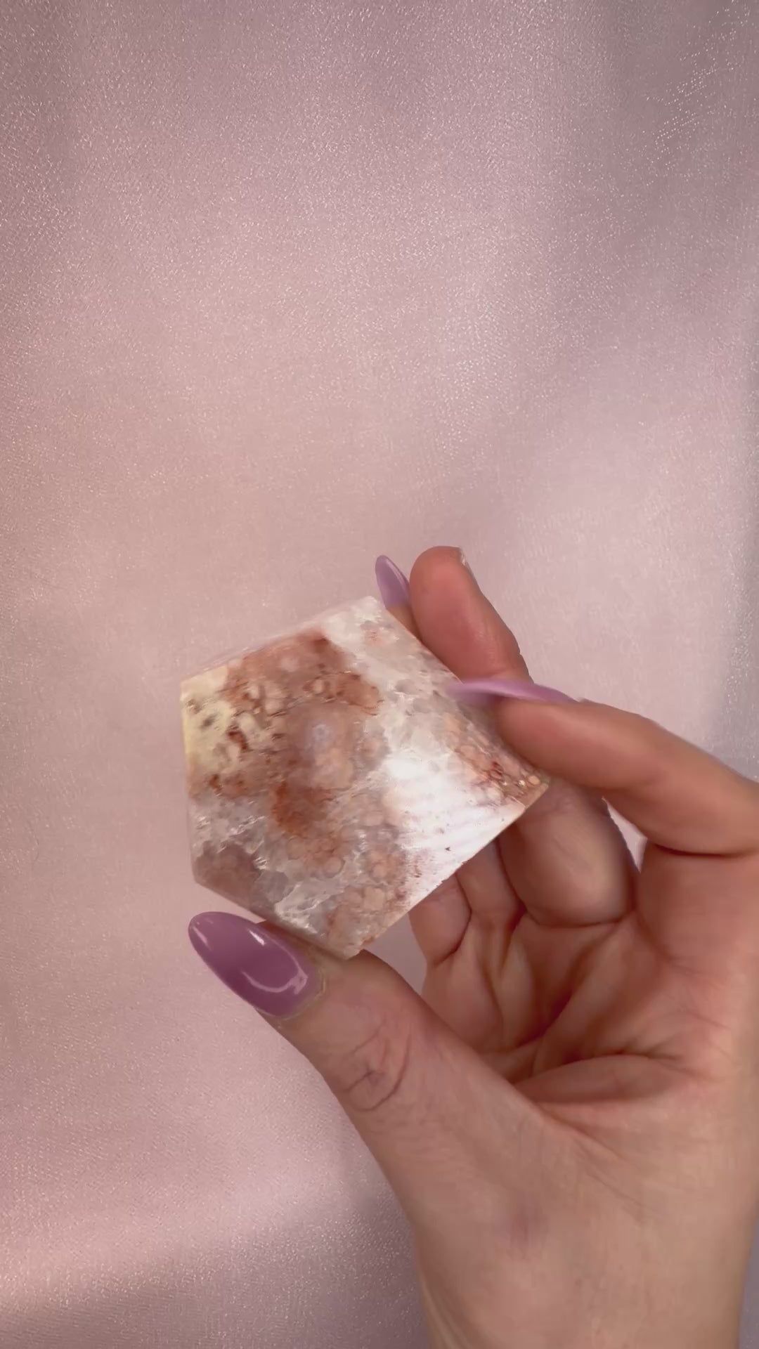 Carnelian Flower Amethyst Freeform