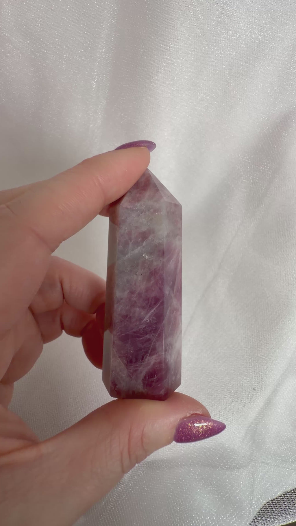 Lavender Rose Quartz Tower