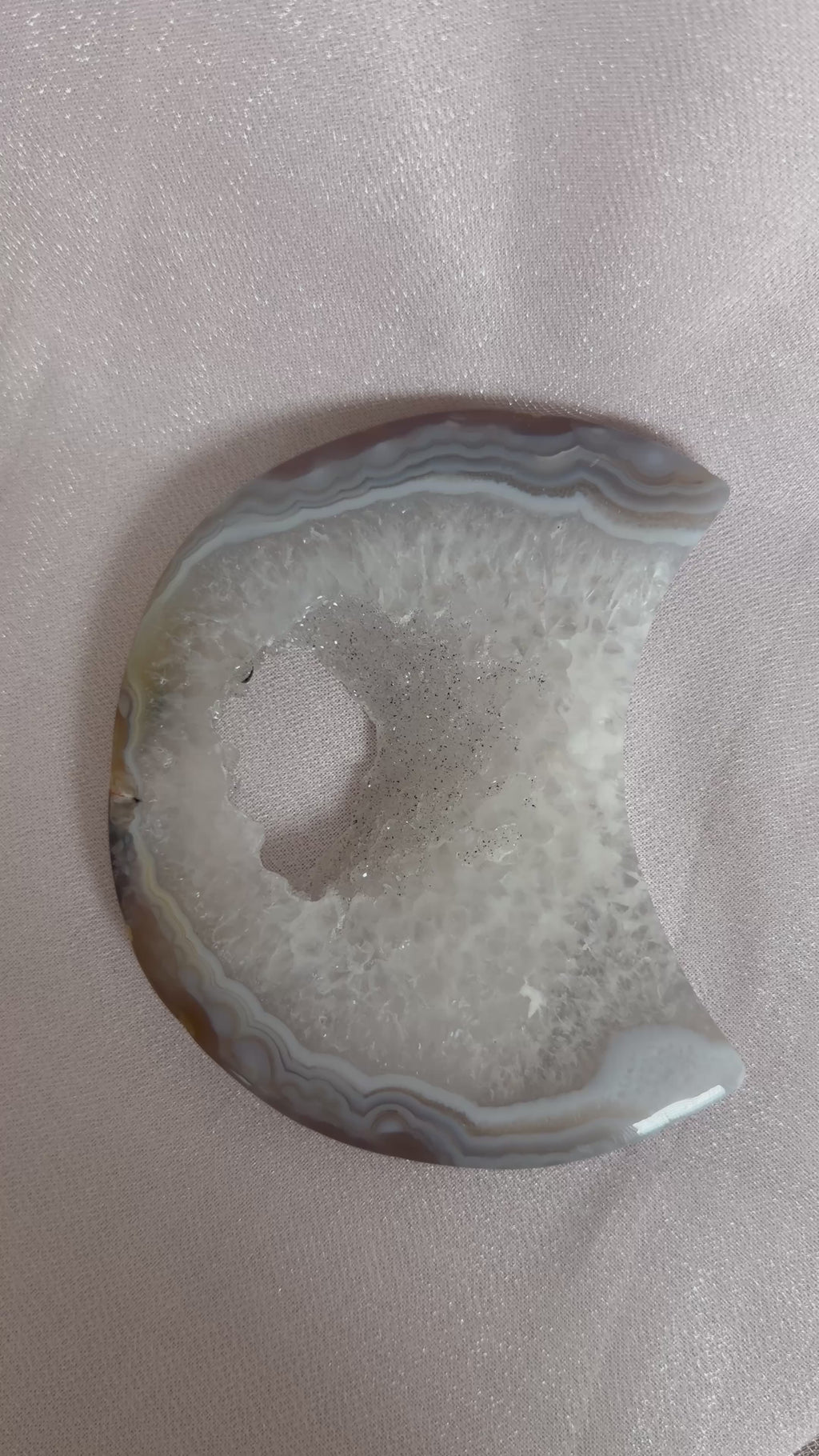 Agate Druzy Moon