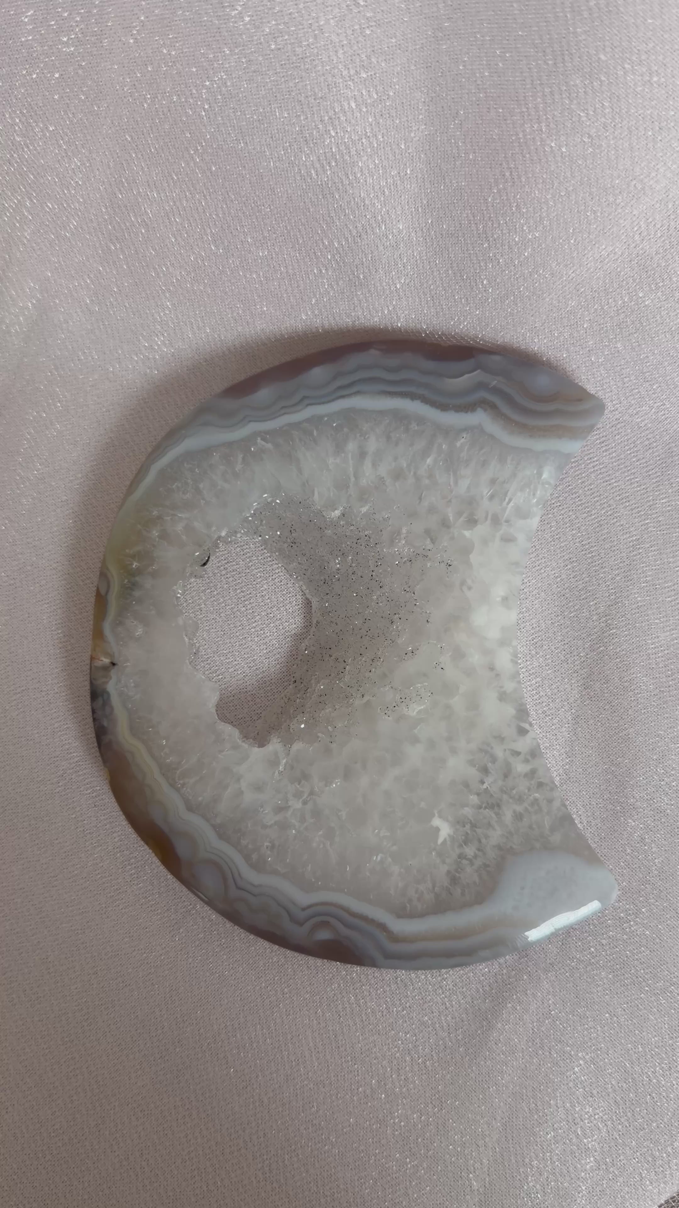 Agate Druzy Moon